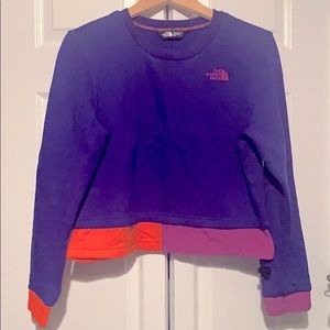 TNF '92 Rage Cropped Crew Aztec Blue Rage Edition